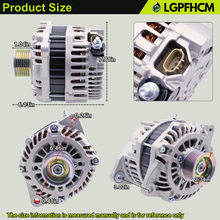 Load image into Gallery viewer, 11538N A003TJ3991 150A 12V 7 Groove Alternator For Nissan Murano 2015-2017 Pathfinder 2013-2017 For Infiniti JX35 2013 QX60 2014-2016 2.5L 3.5L V6 Engine # 23100-3JA1A 23100-3JA1ARE