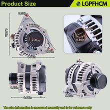 Load image into Gallery viewer, 104211-3541 12V 125A Alternator for Toyota Camry 2.5L L4 2014-2017 For RAV4 L4 2.5L AWD 2013-2018 For RAV4 All Engine 2017-2018 Replacement 104211-3161 27060-0V170 27060-36080 210-1244 210-0875 6-Groove Clutch Pulley CW