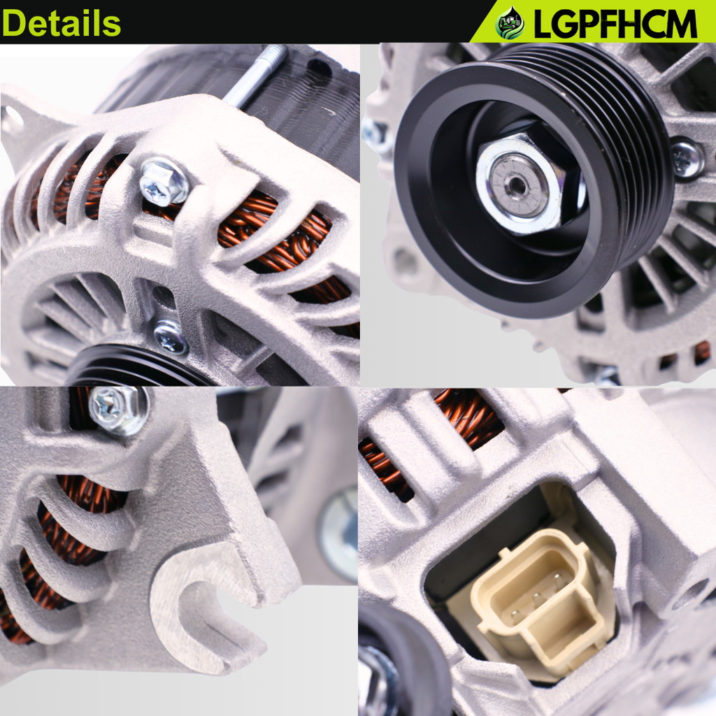 11273N 150A 12V Alternator Compatible for Ford Edge 2007-2014 Fusion 2010-2012 Taurus 2008-2012 for Lincoln MKS 2010 MKX 2007-2010 MKZ 2007-2012 For Mercury Sable 2008 2009 3.5L 3.7L 6-Groove CW 6-Groove Pulley #11273