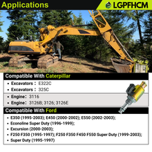 Load image into Gallery viewer, 122-5053 12V Oil Pump Solenoid Valve For Caterpillar For CAT Excavators E322C 325C 3116 3126B 3126 3126E for 1995-2003 Ford F250 F350 E350 E450 7.3 IPR Valve Injector Pressure Regulator Sensor Valve # 1225053 107-1228 F81Z9C968AB