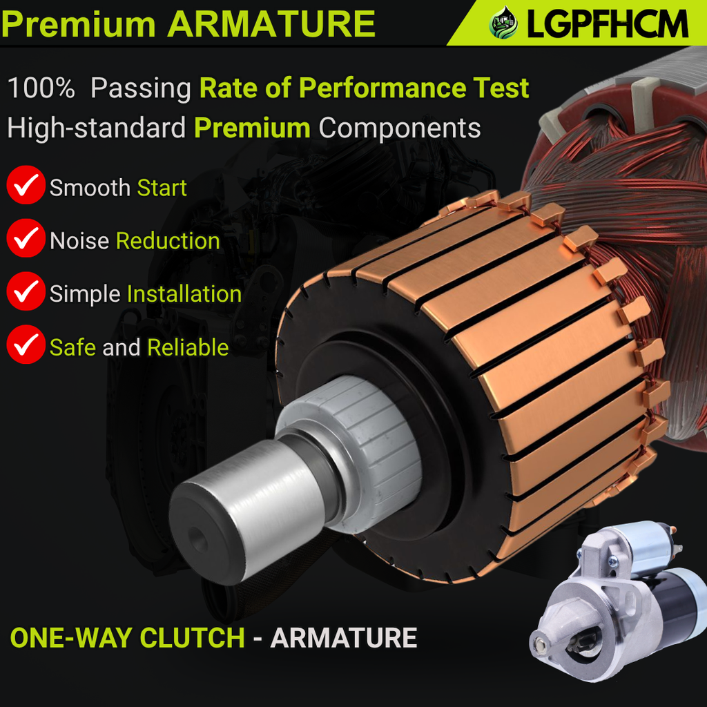 119626-77010 119626-77011 12V 9T Starter Motor Yanmar Engine 2T75U-N 3TNV70 3TNV76-KGD 3T72 3T75 3TN66 3TN72 3TN75 3TNA72 3TNA75180 T190 T200 T250 T300 T320 For John Deere Tractors UTV Pro Gator 2020 2030 850D