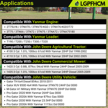 Load image into Gallery viewer, 119626-77010 119626-77011 12V 9T Starter Motor Yanmar Engine 2T75U-N 3TNV70 3TNV76-KGD 3T72 3T75 3TN66 3TN72 3TN75 3TNA72 3TNA75180 T190 T200 T250 T300 T320 For John Deere Tractors UTV Pro Gator 2020 2030 850D