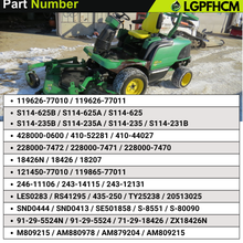 Load image into Gallery viewer, 119626-77010 119626-77011 12V 9T Starter Motor Yanmar Engine 2T75U-N 3TNV70 3TNV76-KGD 3T72 3T75 3TN66 3TN72 3TN75 3TNA72 3TNA75180 T190 T200 T250 T300 T320 For John Deere Tractors UTV Pro Gator 2020 2030 850D