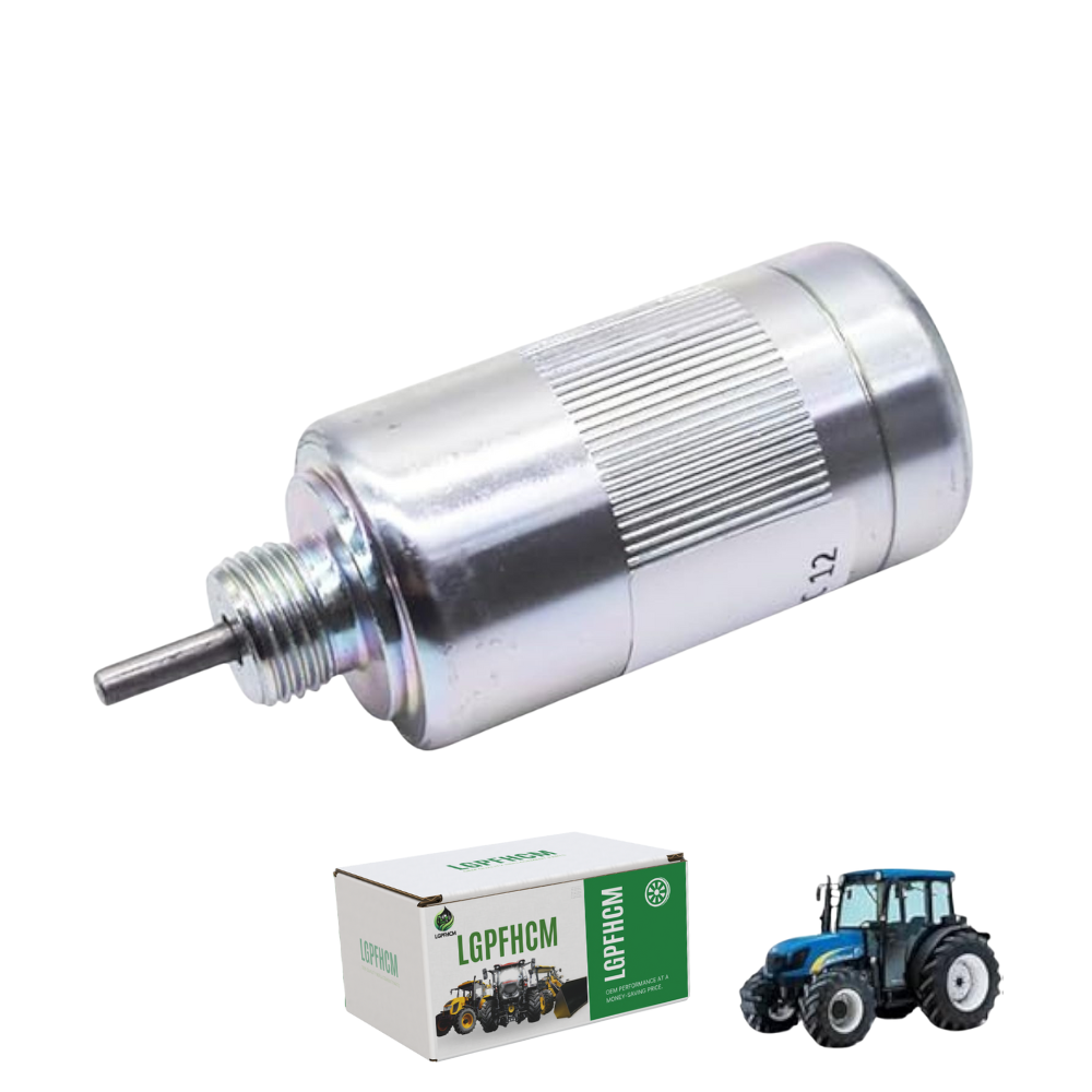 185206085 SBA185206085 12V Fuel Shut Off Solenoid for Case for New Holland Farmall 45A 55A Tractor for Perkins 100 Series Engine Fuel Stop Solenoid Aftermarket Parts