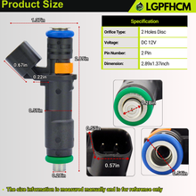 Load image into Gallery viewer, 4PCS 04593986AB 4593986AB Fuel Injectors For Chrysler 200 For Dodge Dart For Ram ProMaster City 2015 For Jeep Cherokee Renegade 2014 2015 2016 2017 L4 2.0L 2.4L