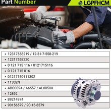 Load image into Gallery viewer, 12317558219 180A Alternator for BMW 135i 3.0L 2008-2010 335i 2007-2010 335is 2011-2013 335xi 2009-2010 535i 2008-2010 535xi 2008 # 12317558220 0121715016 0121715116 11302N