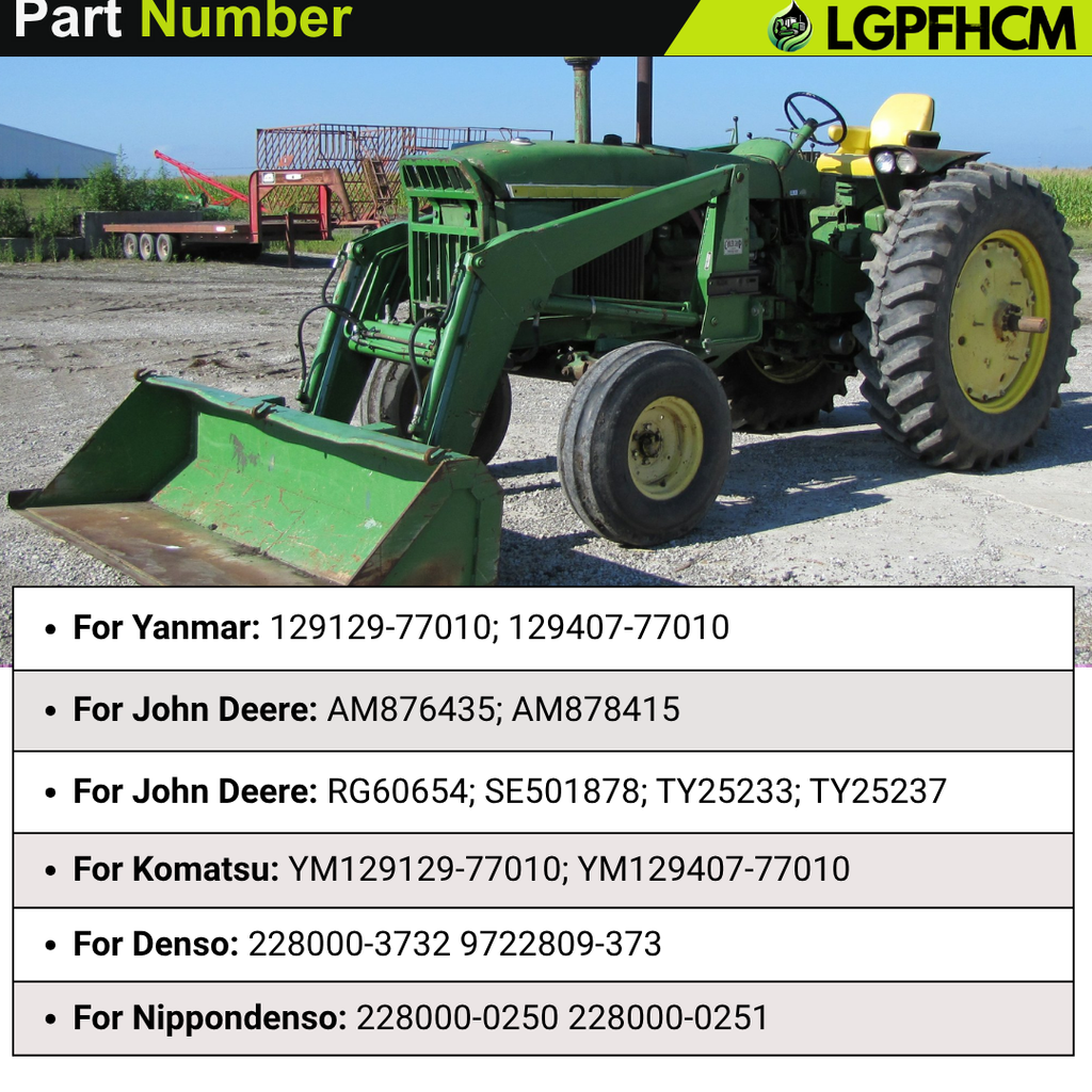 129129-77010 12V 13T 1.4KW Starter Motor For Yanmar Engine Industrial 3TN84 4TNE88 For John Deere 3014 3015 4019 4020 4210 4300 4310 4400 4410 790 1600 #129407-77010 AM876435 228000-3732 9722809-373 TY25237 TY25233