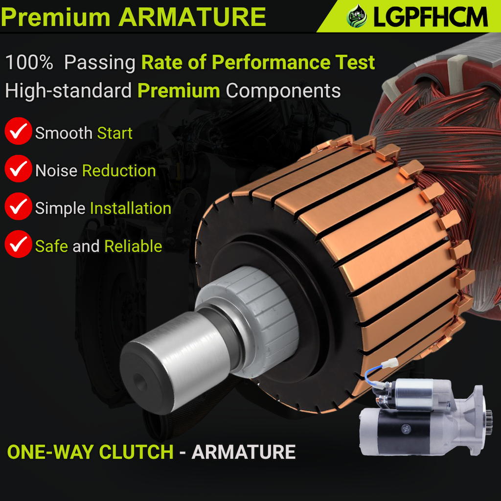 1.4KW 8T 410-52265 Starter Motor Replacement For Kubota Compact Tractor L3540 L3830 L39 L3940 L4240 L4330 L4630 L4400 L45  #228000-9800 9722809-980 T1150-16800 T1150-16801
