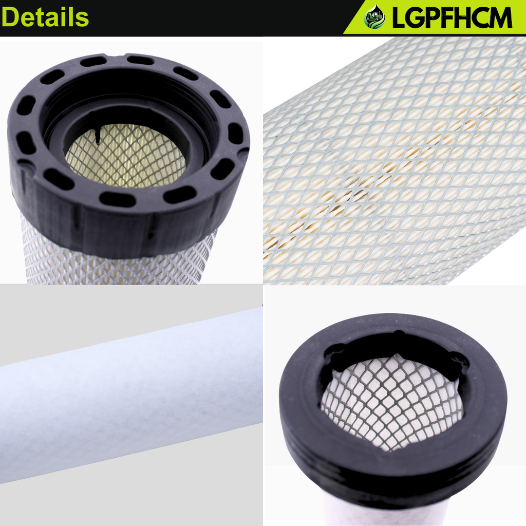 AT338105 AT336803 Air Filter Kit Compatible With John Deere Skid Steer Loader 312GR 314G 315 316GR 317G 318E 318G 319E 320E 320G 324E 324G 325G