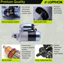 Load image into Gallery viewer, 129242-77010 12V 11T 1.4KW Starter Motor Compatible With Yanmar Marine 3JH3 4JH3 3TNV 2YM15 3JH4E 3YM20 3Ym30 3Tne88 4TNE88 #129608-77010 129698-77010 VV12924277010 20513073
