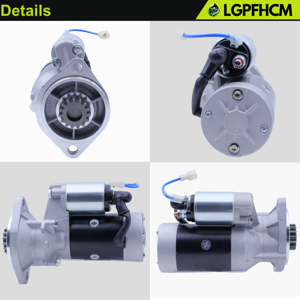 S13-332 VV12913677011 YM129400-77012 Starter Compatible with Komatsu Excavator Pc35 Pc40 Pc50 Sk815 Sk714 4D88e 12 Volt S13-332 Vv12913677011 Ym12940077012, 129136-77011 S13332, 12913677011