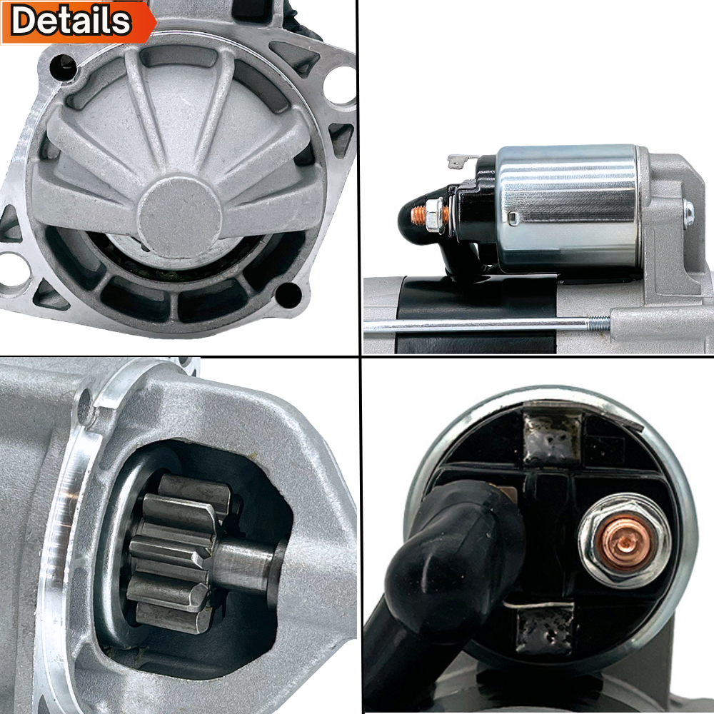 12V 9T 1.7Kw 15221-63014 Starter Motor Compatible with Kubota Excavator KX121-2 for Kubota Tractor L175 L175F L185 L185DT L185F L2350DT L2350F #17311-63010 15221-63016 15221-63015