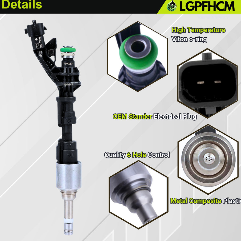 1Pcs LR105431 Fuel Injector For Land Rover V6 3.0L LR4 For Discovery 4 2014-2016 For Range Rover Sport Full Size 2015-2020 For Discovery 5 2017-2020