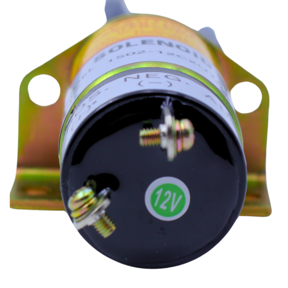 3740028 1502-12C2U1B1S1 12V 2 Terminals Fuel Shut Off Solenoid For Trombetta For JLG Lift For Kubota Engine WG-750 DF-750 DF-752 DF-972 D-905 D1105 Z482 For Dual Fuel Engine Z-34-22 Z-45-22