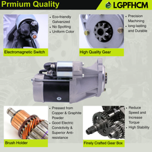 Load image into Gallery viewer, S14-102 129940-77011 9T 3.0KW Starter For YANMAR 4Tnv98 4Tnv106-Gge 4Tnv106 For Eagle TUGS TT-10 TT-12 TT-4 TT-5 TT-6 TT-8 TL240 V2700 MTL320 MTL316  2086 2076 # 129940-77010 129940-77012