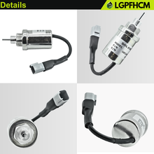 Load image into Gallery viewer, 12V 185206452 U85206520 Fuel Stop Shutoff Solenoid Valve Compatible with Perkins 402D 403D 404D 404C 403C HL403C-15 HR404C-22T For Caterpillar For Cat Engine 3011C 3013 3013C 3024C 3034 216 226 228 232 242 # U85206452 U85206451 185206451 185206450