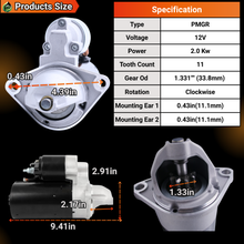 Load image into Gallery viewer, 12V 9T 2.0KW 163-3361 Starter Motor Compatible With Caterpillar Engine 3013 3013C 3014 3024 3024C  C1.5 C2.2 For Perkins Engine 404C-22 2220ccm #1633361