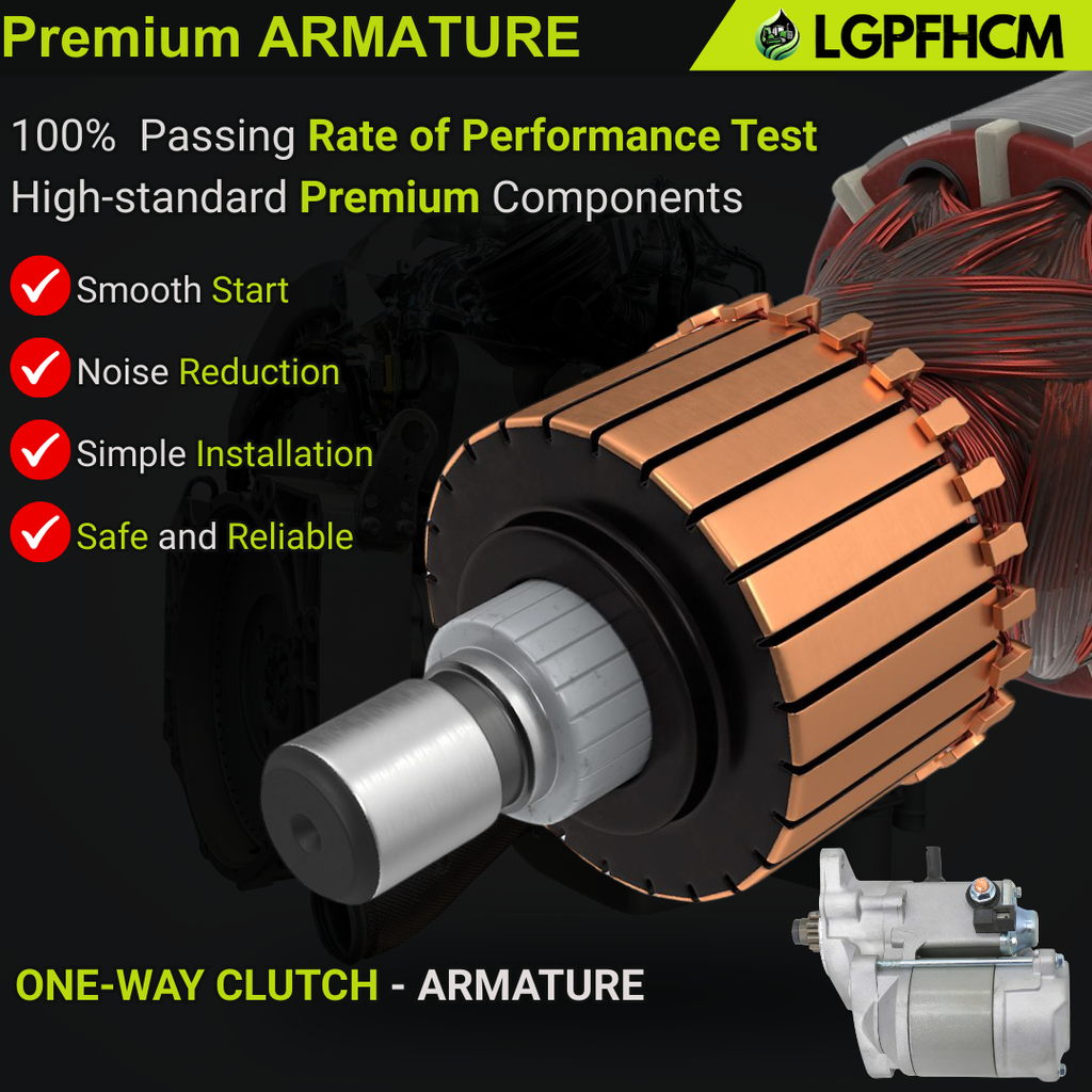 15471-63010 1547163010 12V 9T Starter Motor Compatible for Kubota Engine D902 D1403 D1503 D1703 D1803 V1903 V2003 V2203 Tractor L295DT L295F L405 #15521-63013 1552163013