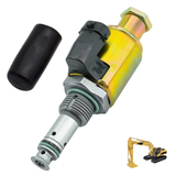 122-5053 12V Oil Pump Solenoid Valve For Caterpillar For CAT Excavators E322C 325C  3116 3126B 3126 3126E for 1995-2003 Ford F250 F350 E350 E450 7.3 IPR Valve Injector Pressure Regulator Sensor Valve # 1225053 107-1228 F81Z9C968AB