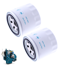 70000-43081 2Pcs Fuel Filter for Kubota Tractor L175 L185 L2050 L225 L235 L2350 L245 L245HC L2500 L295 L305 L345 G4200 G4200H G5200H G6200H Engine D905 D1105 D1302 D722 V2403 V1902 # 15221-43080 70000-43080