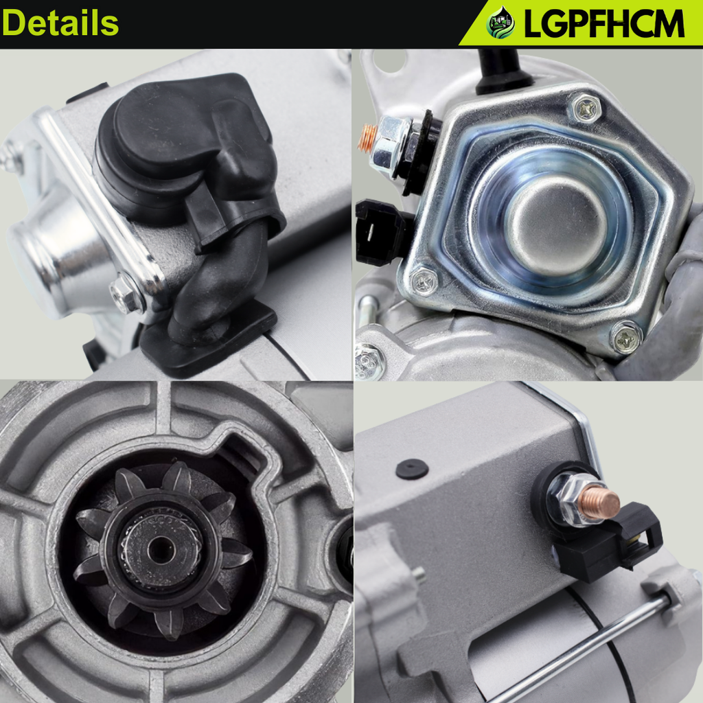 15471-63011 12V 9T Starter Motor For Kubota Excavator K008 Tractors-Compact B2150 B9200 Tractors-Garden G1800 G1900 UTV 900 For Thomas Equipment Skid Steers T84 Universal Inboard M-35