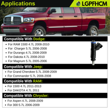 Load image into Gallery viewer, FJ731 4591851AB 8pcs Fuel Injectors for Dodge 4.7L Ram-1500 2500 Durango 2008-2009 for Jeep 5.7L Grand Cherokee 2005-2007 For Ram Dakota For Chrysler 300 Aspen # 04591851AA