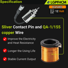 Load image into Gallery viewer, 12V 185206452 U85206520 Fuel Stop Shutoff Solenoid Valve Compatible with Perkins 402D 403D 404D 404C 403C HL403C-15 HR404C-22T For Caterpillar For Cat Engine 3011C 3013 3013C 3024C 3034 216 226 228 232 242 # U85206452 U85206451 185206451 185206450