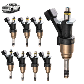 8PCS 12668393 Fuel Injectors For GMC Sierra 1500 Yukon XL 2014-2018 for Chevy Silverado 1500 2014-2018 Camaro 2016-2018 Corvette 2014-2018 for Cadillac Escalade V8 6.2L 6.6L 2014-2018 Replace 12709470