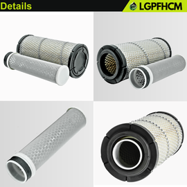 RD158-42270 RD158-42280 Air Filter Set Fit for Kubota Excavators KX040-4 Loaders R430 ForJohn Deere Excavators 30G 35G 50G For Yanmar Excavators VIO50-6A Replace # FYD00000374 FYD00001540 WA10854 WA10890