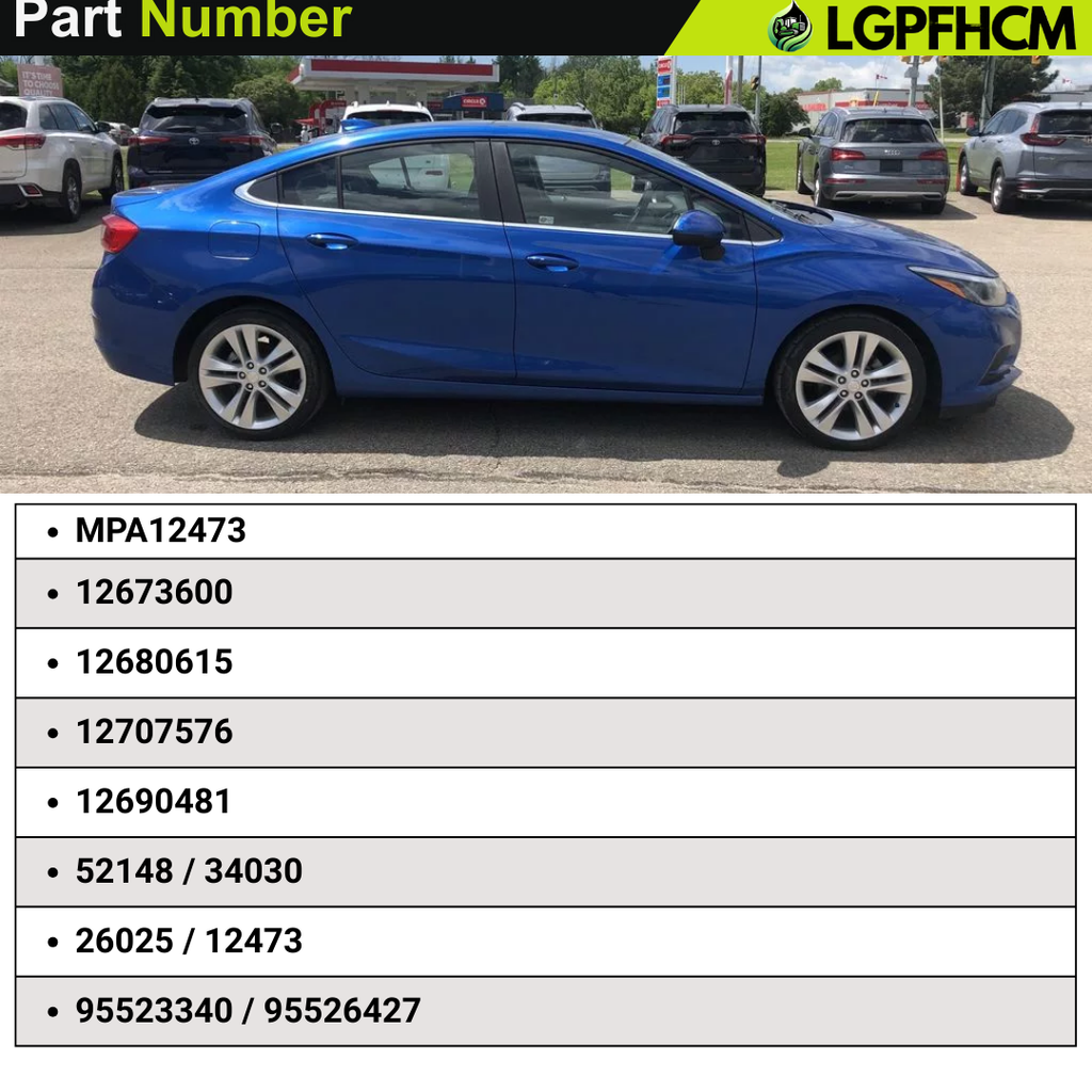 MPA12473 12V 1.4 KW 17T Starter Motor For Chevrolet L4 1.5L Equinox 2018-2023 Malibu 2017-2023 1.4L Cruze 2017-2019 For GMC Terrain 1.5L 2018-2023 For Buick Encore 1.5L 2017-2019 CW # 12673600