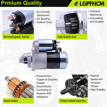 Load image into Gallery viewer, 12V 9T 1G023-63010 Starter Motor For Kubota Engine D722 D782 18HP 21HP For Lawn Tractor F2260-R F2560-E F2560-R F3060-R GR2100 GR2120 ZD18 ZD21 ZD28 #1G023-63011 67980-31151 18417