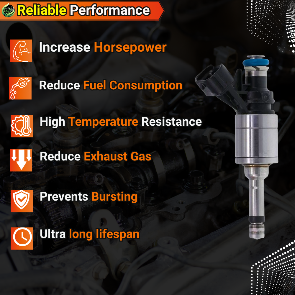 4Pcs 16600-1KC0A FJ1189  Fuel Injectors Compatible For Nissan JUKE 1.6L L4 2011-2017 For Rogue SL Hybrid SV 2.0 2017-2019 For Rogue Sport S SL SV 2.0 2017-2020  #16600-1VA0A 16600-1VA0C 16600-1KC0B