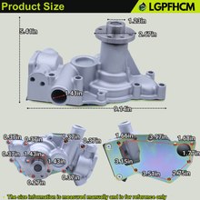 Load image into Gallery viewer, 8981262311 8981262312 Engine Water Pump For Isuzu Engine 3LD1 3LD2 4LB1 4LC1 4LE1 4LE2 For Hitachi Excavators EX40U EX50U EX50UNA EX55UR-3 EX58MU ZX40U ZX50U ZX55UR ZX55UR-HHE #8981262313