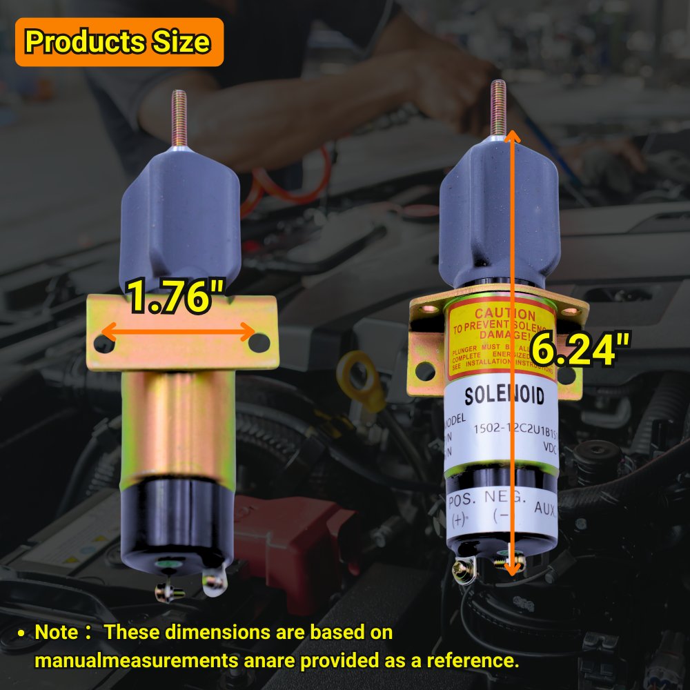3740028 1502-12C2U1B1S1 12V 2 Terminals Fuel Shut Off Solenoid For Trombetta For JLG Lift For Kubota Engine WG-750 DF-750 DF-752 DF-972 D-905 D1105 Z482 For Dual Fuel Engine Z-34-22 Z-45-22