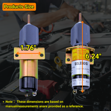 Load image into Gallery viewer, 3740028 1502-12C2U1B1S1 12V 2 Terminals Fuel Shut Off Solenoid For Trombetta For JLG Lift For Kubota Engine WG-750 DF-750 DF-752 DF-972 D-905 D1105 Z482 For Dual Fuel Engine Z-34-22 Z-45-22