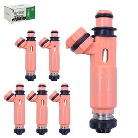 6PCS FJ644 23250-0A020 Fuel Injectors For Lexus ES300 V6 3.0L 2002-2003 ES330 RX330 3.3L 2004-2006 RX400h 2006-2008 For Toyota Camry 2002-2006 Highlander 2004-2007 Sienna 2004-2006 Solara 2004-2008