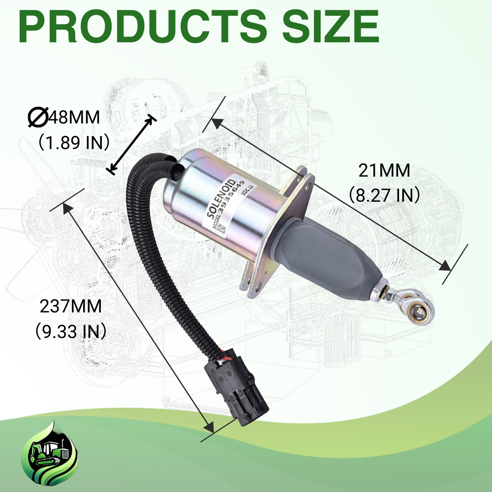 LGPParts 3936026 SA-4767-12 5016244AB 12V Fuel Shut Off Solenoid for 5.9L 8.3L Cummins Dodge RAM Diesel Engine 4B 6B 6C For Motorhomes Ford Freightliner For YMRL-AUTO Stop Solenoid Valve