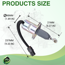 Load image into Gallery viewer, LGPParts 3936026 SA-4767-12 5016244AB 12V Fuel Shut Off Solenoid for 5.9L 8.3L Cummins Dodge RAM Diesel Engine 4B 6B 6C For Motorhomes Ford Freightliner For YMRL-AUTO Stop Solenoid Valve