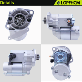 TC620-16800 12V 1.4Kw 9T Starter Motor Compatible With Kubota L3301(DT/F/H) L3302 L3901 (DT/F/H) L3902 Tractors Replace# 128000-2130 128000-2131 228000-2050 9722809-105