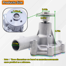 Load image into Gallery viewer, MM409302 Engine Water Pump For Mitsubishi Tractor Mt180 Mt210 Mt2300 K4N K3B K3D K3E K4E S3L2 S4L2 S4L K3A S4N For Caterpillar CAT E303 E308 E305 304CR For Iseki Tx1300 Tx1500 Tu120 Tu130 Tu1600 For Case Ih 234 235 244 245 254 255 1130