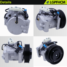 A/C Compressor 10S15C 140mm Pulley for Freightliner 108SD 114SD Business Class M2 M2 106 M2 112 / Western Star 4700SB / 4700SF / 4800SB 4800SF 4900EX 4900FA 4900SA 5700XE 6900XD (8-Grooves) QR