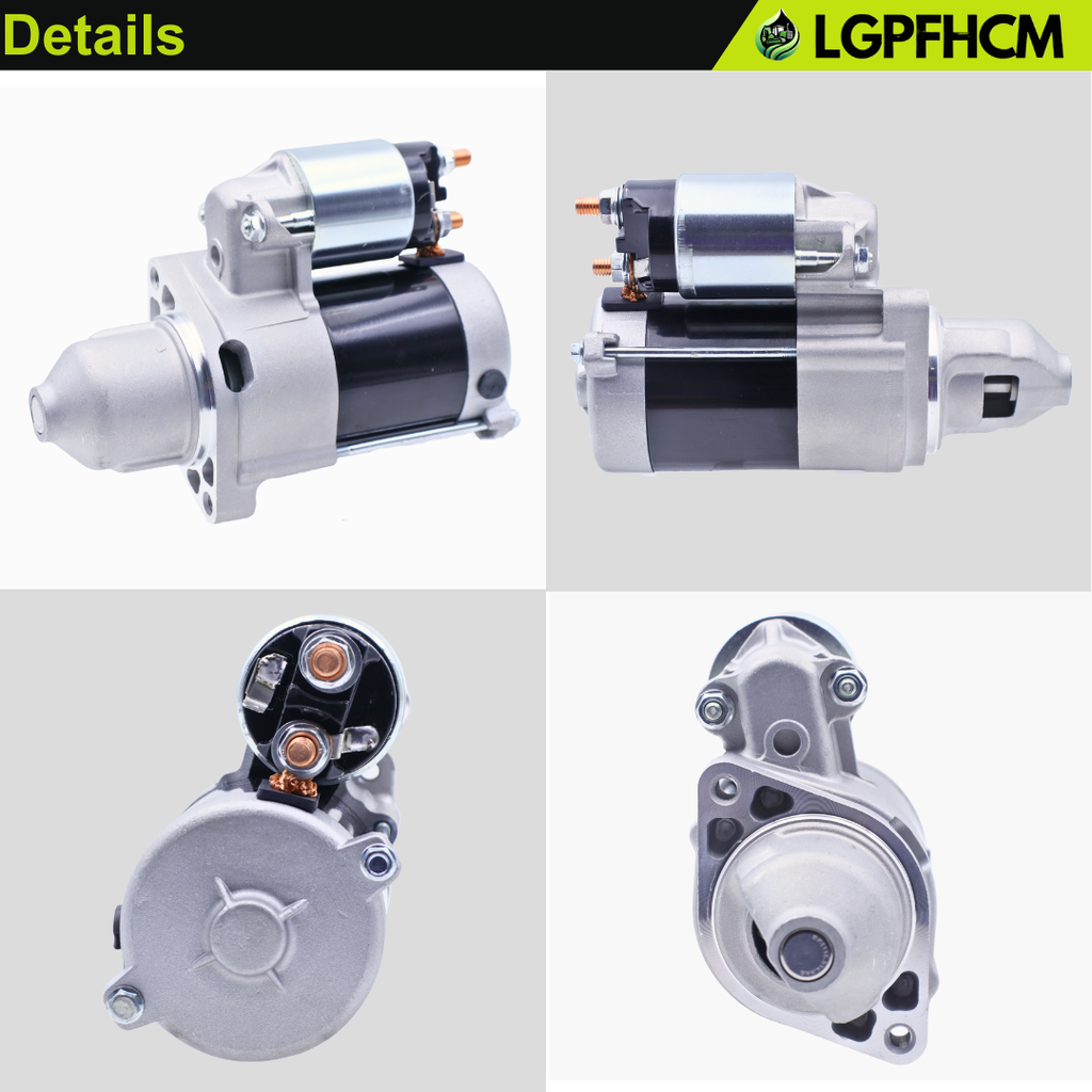 410-52301 12V 10T Starter Motor Fit For John Deere 600M 600R Series 636M 648M 648R 652B 652E 652M 652R 661R W Series W36R W48R W52R WH36A # AUC12656 MIA11626 19169N