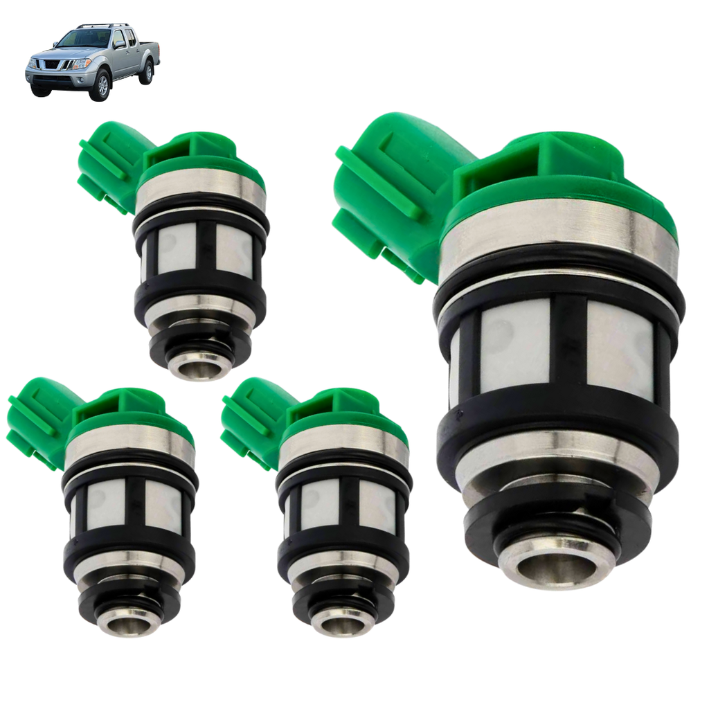4Pcs 16600-1S700 FJ397 Fuel Injectors For Frontier 1998 1999 2000 2001 2002 2003 2004 For Nissan 2.4L Pickup 1996-1997 Xterra 2000-2004 # 800-1404N 842-18125 297-1005 FJ10514