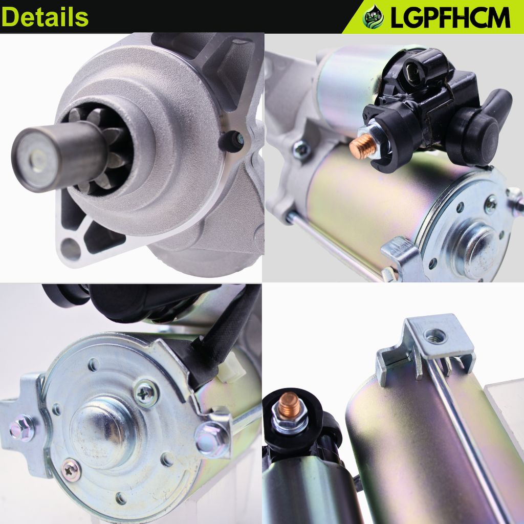 31200-P2E-A51 12V 1.2KW 9T Starter Motor Fit For Honda Civic 1.6L 1998-2000 For Honda Civic 1998 1999 2000 2021 2022 2023 2024 2025 For Acura EL 1.6L w/Auto Trans 1998-2005 1.7L