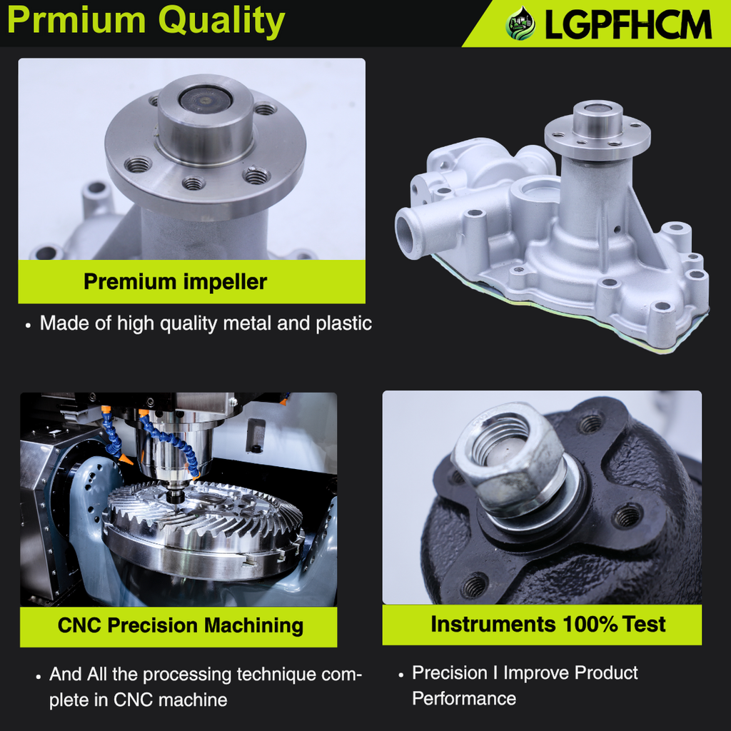 8981262311 8981262312 Engine Water Pump For Isuzu Engine 3LD1 3LD2 4LB1 4LC1 4LE1 4LE2 For Hitachi Excavators EX40U EX50U EX50UNA EX55UR-3 EX58MU ZX40U ZX50U ZX55UR ZX55UR-HHE #8981262313