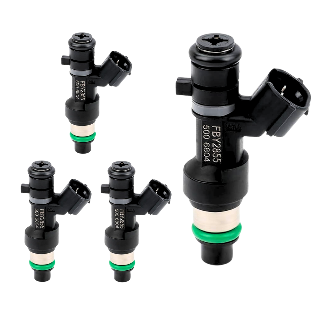 4PCS FBY2855 Fuel Injectors Compatible with Nissan Altima 2.5L 2015-2018 For Rogue 2.5L 2014 2015 2017 2018 For NV200 2.0L L4 2018 2019 2020 2021 18 Holes 166009HP0A 166009HU0A FBY2855 84212412