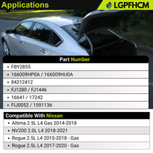 Load image into Gallery viewer, 4PCS FBY2855 Fuel Injectors Compatible with Nissan Altima 2.5L 2015-2018 For Rogue 2.5L 2014 2015 2017 2018 For NV200 2.0L L4 2018 2019 2020 2021 18 Holes 166009HP0A 166009HU0A FBY2855 84212412