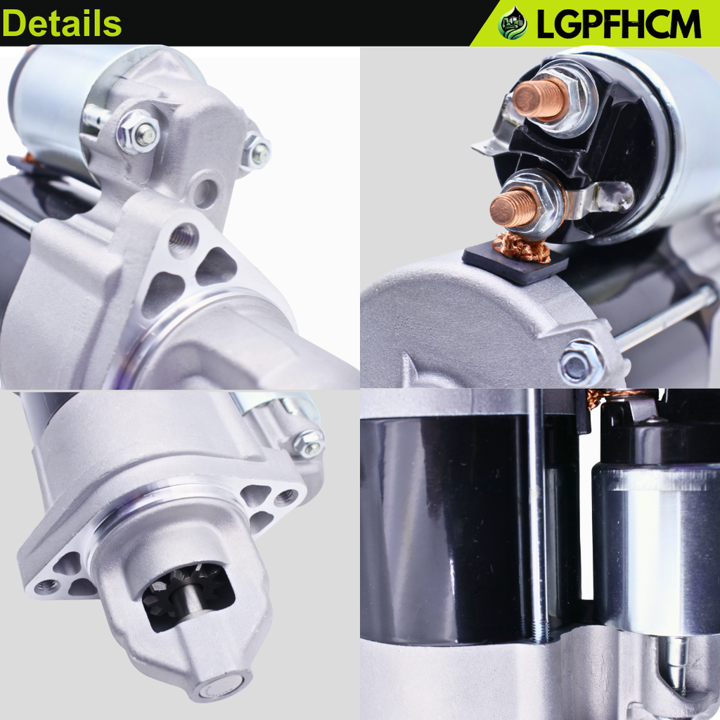 410-52301 12V 10T Starter Motor Fit For John Deere 600M 600R Series 636M 648M 648R 652B 652E 652M 652R 661R W Series W36R W48R W52R WH36A # AUC12656 MIA11626 19169N