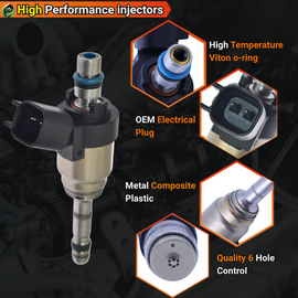 6PCS 35310-3C550 35310-3C560 Fuel Injectors for Hyundai Azera 3.3L V6 For Genesis Genesis Coupe 2012-2014 For Santa Fe GLS Limited 2013-2014 For Kia Cadenza Limited Premium For Sorento 2014-2015