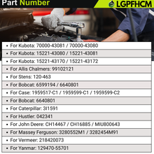Load image into Gallery viewer, 70000-43081 2Pcs Fuel Filter for Kubota Tractor L175 L185 L2050 L225 L235 L2350 L245 L295 L305 G4200 G4200H Engine D905 D1105 D1302 D722 V2403 V1902